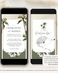 Tropical Destination Wedding Invitation Video Template