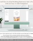 ARNA Spring digital wedding invitation