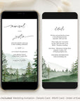 GAIA Woodland Digital Wedding Invitation