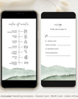 GAIA Woodland Digital Wedding Invitation
