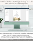 ARNA Mountain Wedding Invitation Suite Template