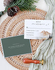 Arna Mountain Themed Wedding Invitation Set Template