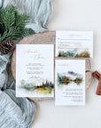 ARNA Woodland Wedding Invitation Set Template