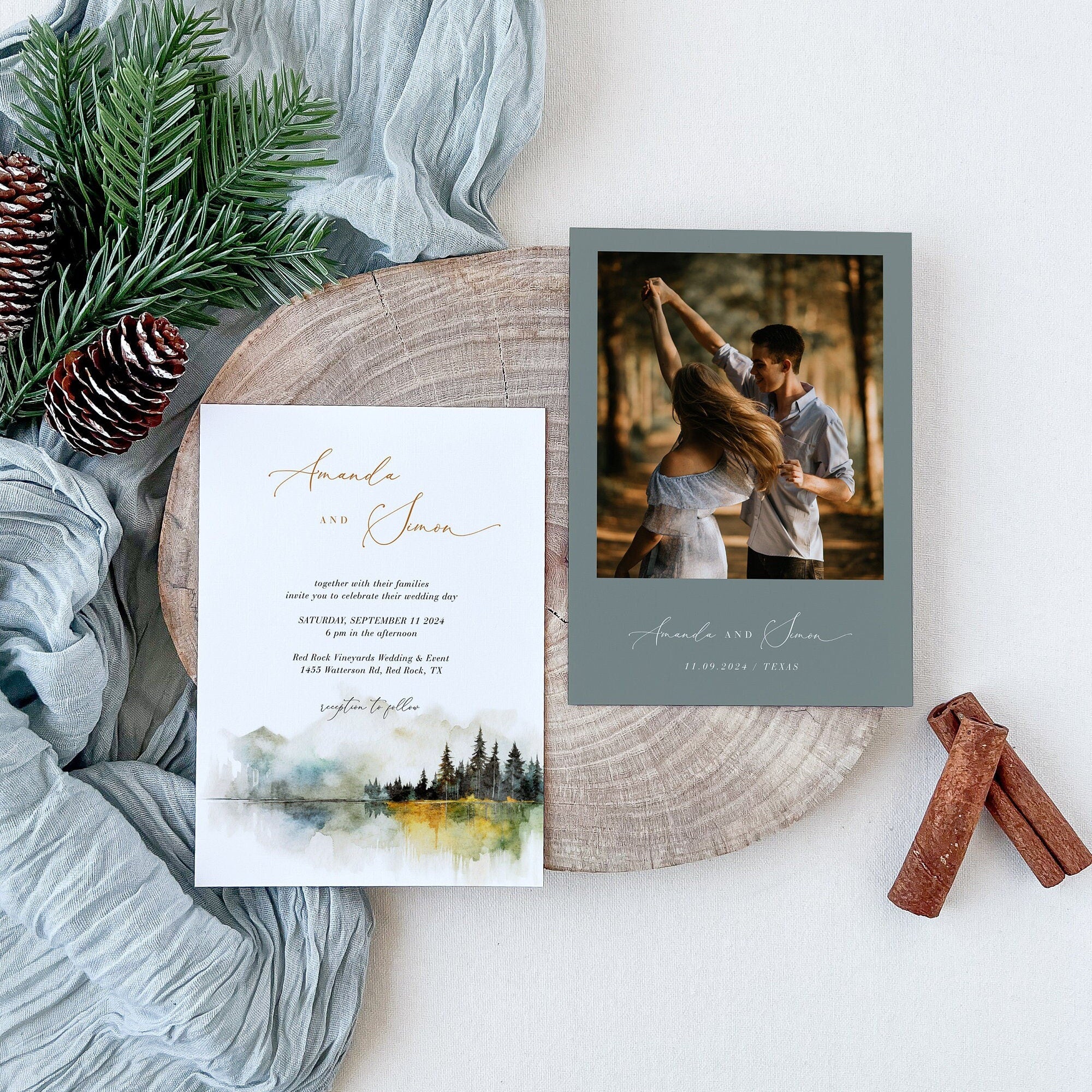 ARNA Winter Wedding Invitation Template