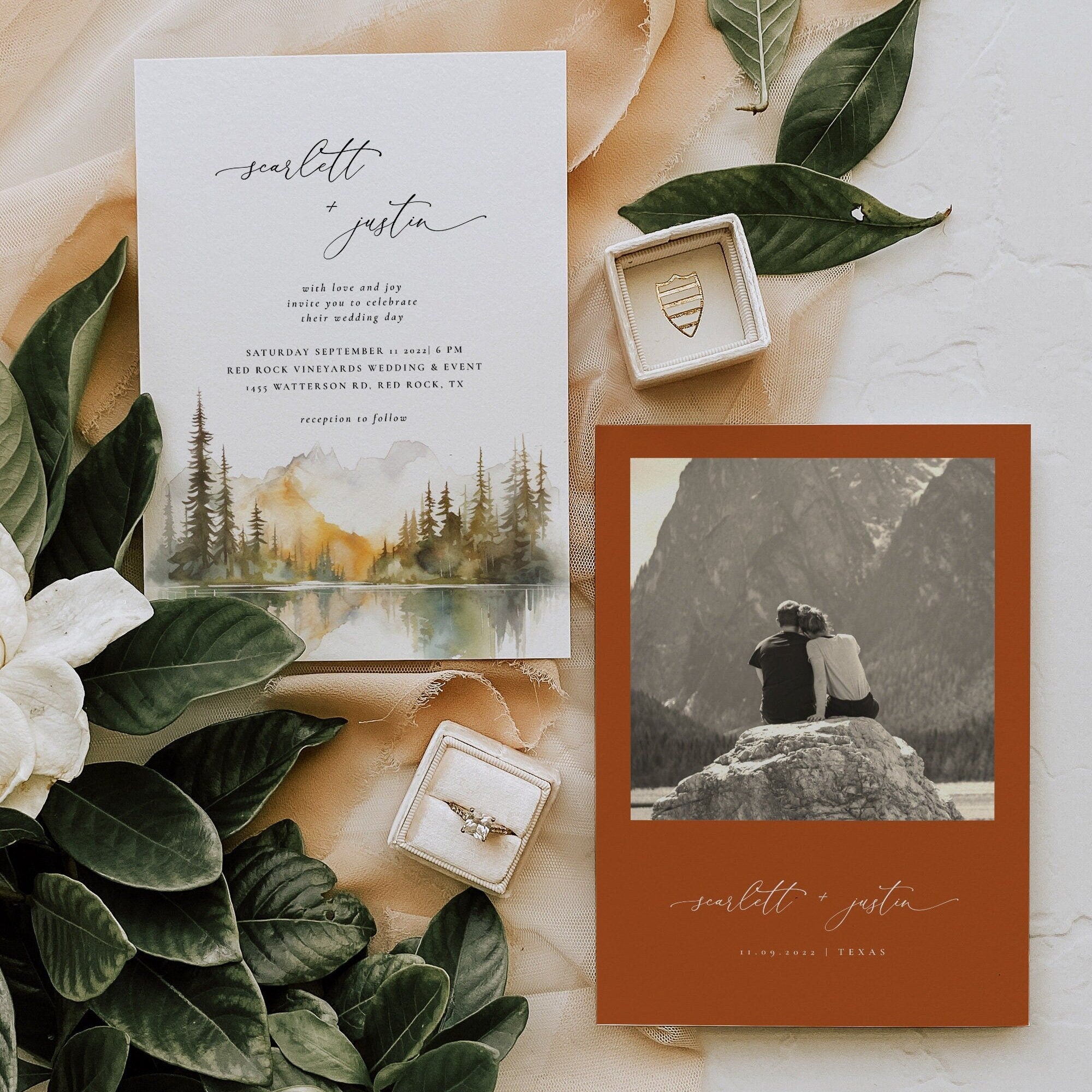 ARNA Woodland Wedding Invitation Template