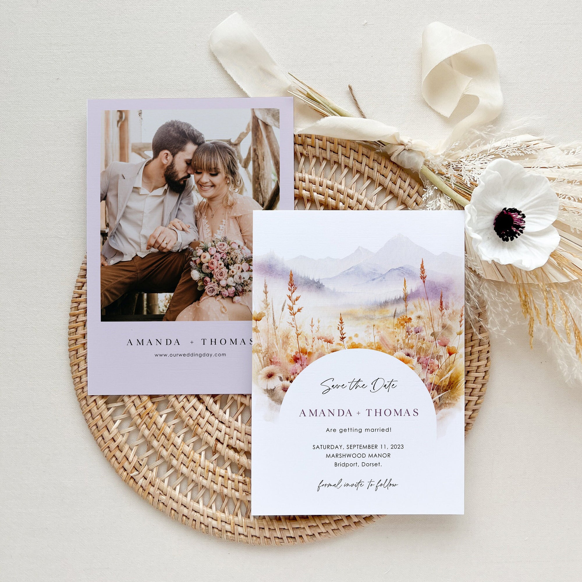 ARNA Wildflower Save the Date Template