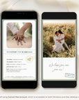 Passport Save the Date Video Template - Sage Green