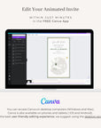 Passport Save the Date Video Template - Sage Green