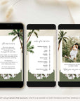 Tropical Destination Wedding Invitation Video Template