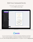 Passport Wedding Invitation Video Template - Dusty Blue