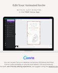 Passport Save the Date Video Template - Rose Gold