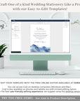 YLENIA Wedding Welcome Letter & Itinerary Template for Guest