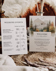 ARNA Mountain Wedding Welcome Letter Template with Itinerary