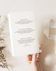 ARNA Mountain Wedding Program Template Printable