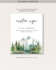 ARNA Mountain Wedding Sign Small