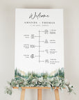 ARNA Mountain Wedding Timeline Sign Template
