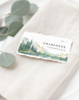 ARNA Mountain Wedding Place Cards with Meal Choice