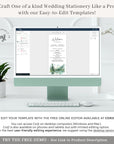 ARNA Mountain Wedding Program Template Printable