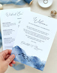 YLENIA Wedding Welcome Letter & Itinerary Template for Guest