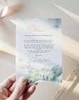 ARNA Mountain Wedding Welcome Bag Itinerary Template