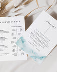 CHIARA Wedding Day Schedule Timeline & Welcome Letter Template