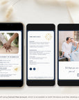 Passport Wedding Invitation Video Template - Blue Navy