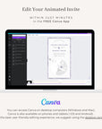 Passport Wedding Invitation Video Template - Purple