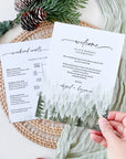 GAIA Forest Wedding Day Itinerary Template & Welcome Letter