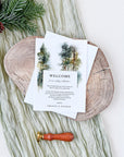 GAIA Forest Wedding Itinerary Template for Guest & Welcome Letter
