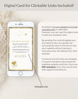 White Passport Theme Wedding Thank You Card Video Template