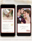 Passport Save The Date Video Template - Burgundy