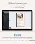 Passport Wedding Invitation Video Template - Burgundy