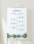 ARNA Mountain Wedding Timeline Sign Template