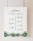 ARNA Mountain Wedding Timeline Sign Template