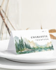 ARNA Mountain Wedding Place Cards with Meal Choice