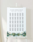 ARNA Mountain Wedding Seating Chart Template Printable