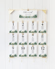 ARNA Mountain Wedding Seating Cards Template