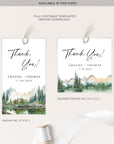 ARNA Mountain Wedding Printable Thank You Tags
