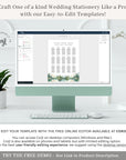 ARNA Mountain Wedding Seating Chart Template Printable