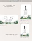 ARNA Mountain Wedding Seating Cards Template