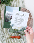 ARNA Mountain Wedding Thank You Cards