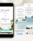 Tropical Marriage Invitation Video Template