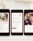 Passport Wedding Invitation Video Template - Burgundy