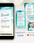 Beach Wedding Invitation Video Template