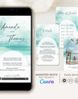 Coastal Wedding Invitation Video Template