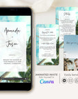 Tropical Wedding Invitation Video Template