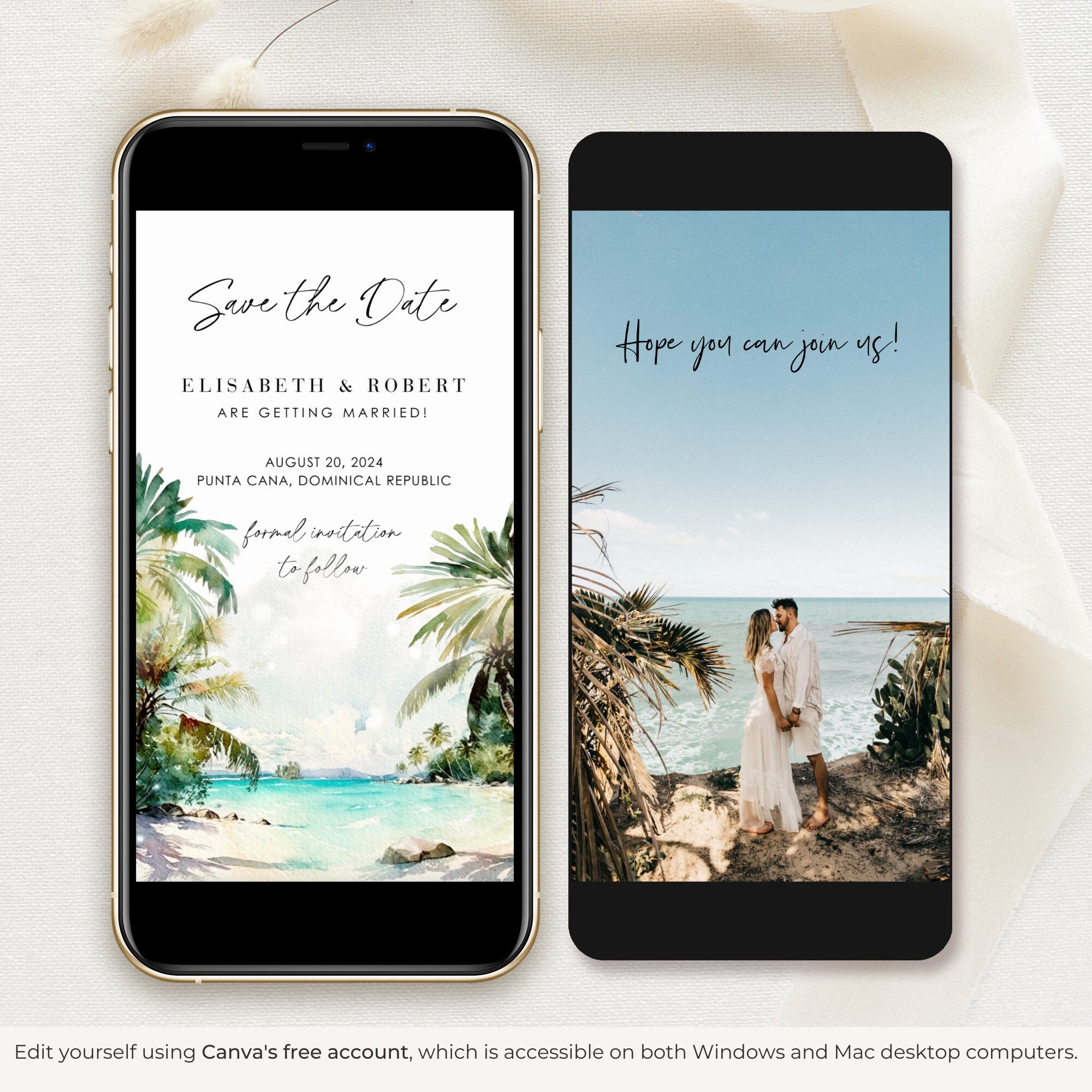 Destination Wedding Video Save the Date Template – Creative Things