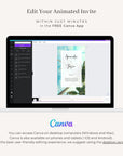Tropical Wedding Invitation Video Template