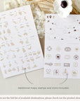 White & Gold Passport Wedding Invitation Template