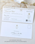 White & Gold Passport Wedding Invitation Template